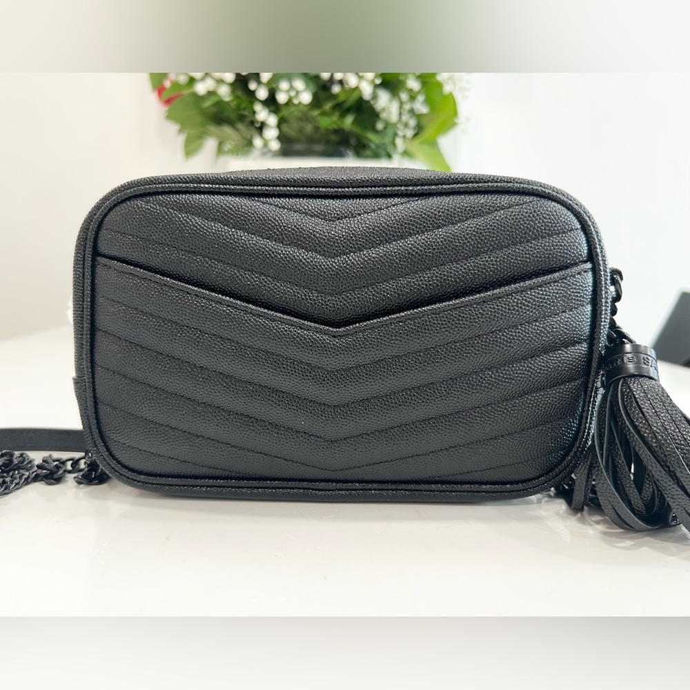 Saint Laurent YSL Lou Mini Camera Crossbody Leather Bag - Picture 6 of 16